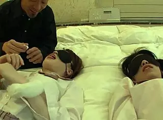 Asian Babes Chiharu Miyasita And Hikari Sakamoto Serve Their Master In Uncensored Scenes