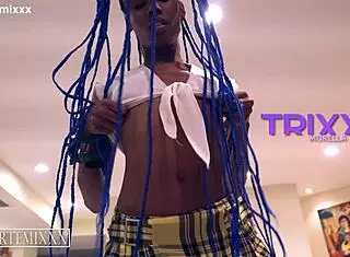 huge black dick fucks tiny ebony pussy artemixxx and trixxie