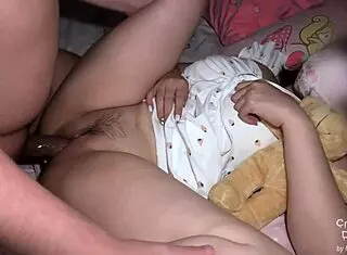 Pretty girl with big pussy sent to bed?