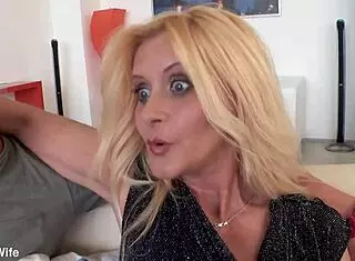 Blonde Wife Scarlet Mika Trying Dark Meat With Husband Watching 😏