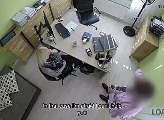 Desperate Teen Spreads Legs for Cash in Office Casting