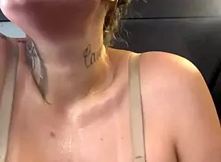 i went to the gym in just a bra, guys stared, got so wet, my white pants soaked at the crotch