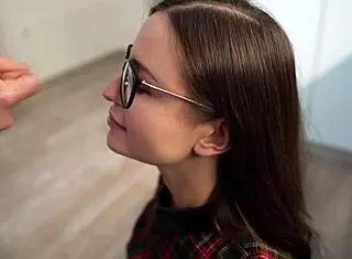 Neighbor sucks monster cock for facial cumshot