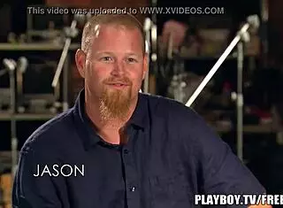 Behind the scenes at Playboy TV with deep oral action.