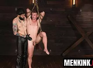 Leather Dominant Buck Richards Disciplines and Fucks Submissive Jack Waters
