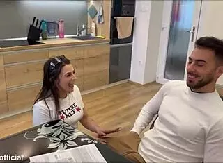 this anal fuck with the real estate agent is so hot, she's riding and blowing