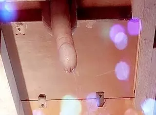 getting milked and leaking pre cum during handjob