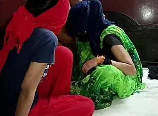 Homemade threesome with neighbor's stepmom and daughter.