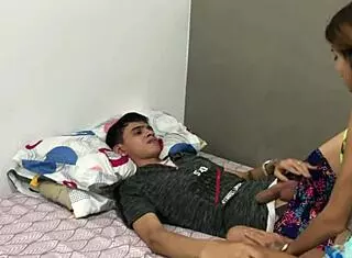 Colombian stepsister sneaks in asking for a hard pounding in exotic encounter