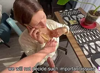 Fucked my stepmom in cowgirl while she talked on phone!