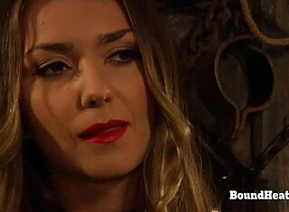 곡선미 레즈비언 노예 묶여 지배자 마담에게 손가락질 당해 황홀경