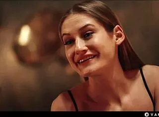 Vampire Seduction in Gothic Manor! Nerdy Girl Mesmerized by Sexy Blonde Owner!