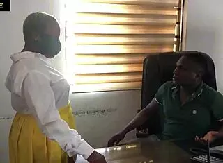 Horny Student Seduces Teacher in Office During School