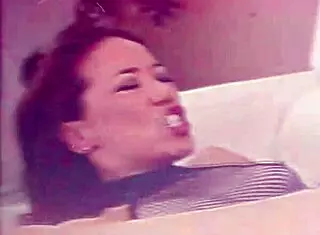 My big-booty girlfriend ran late to work, so she rode my cock sideways and bent over for ass licking.