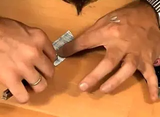 Blue Angel Flashes Body Paint While Walking Naked In Public