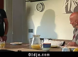 Cute Teen Girl Flirts With Step Dad And Friend