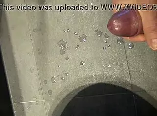 three cumshots in just half an hour, unbelievable bathroom action