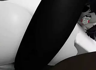 Intense trio of two submissives with big black cock