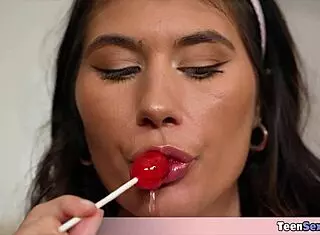 My stepsis Charlotte loves sloppy wet blowjobs! I'll provide the cock!