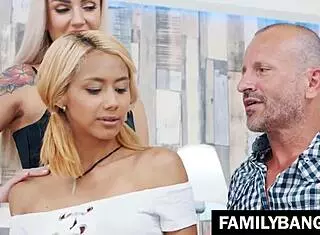 Aunt and stepuncle corrupt innocent babe