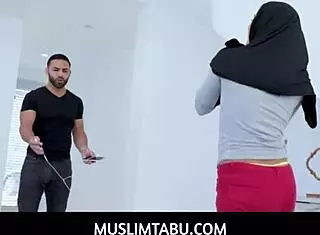 Jezebeth As Step Sister In Hijab Fucked With Brother's Stuff POV