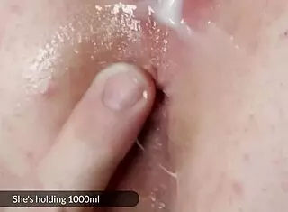 Blindfolded old guy gets RIMJOB on birthday