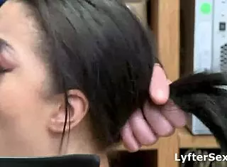 Teen shoplifter caught, stripped, and searched in security office 😱