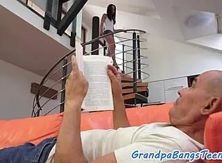 Sweet Teen Loves Grandpas Cum Taste, Cant Get Enuff!