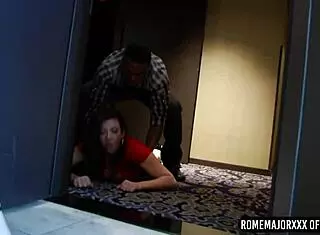 Rome major lets sara jay deepthroat his cock