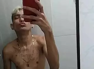 Amateur Solo Masturbation In Bathroom After Soccer Game