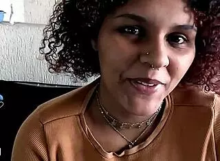 Tattooed brazilian latina with big natural tits in lingerie gets fucked hard!