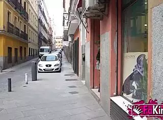 daniela nerea shocks madrid with public exhibition