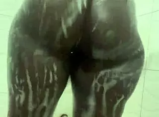 Emergency candy: Girl next door showers and neighbors watch her curvy tits and ass