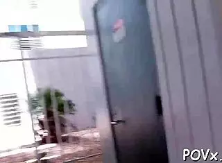 Wicked cutie looks gratified after receiving facials