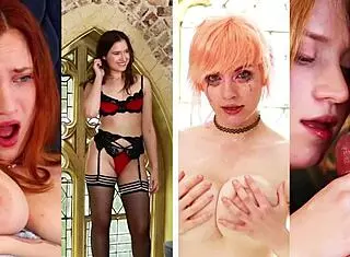 does this redhead swallow cum in uniform?