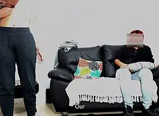 Stepfather Humiliates Son's Girlfriend With Blowjob And Fingering