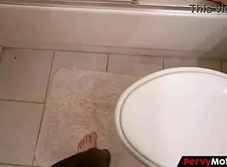 Son Strokes Himself Watching Wicked Stepmom Cheat and Orgasm!