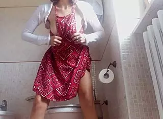 I Feel So Exposed on the Toilet! Hidden Cam Catches My Brunette Farts and Topless Moments!