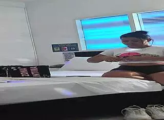 mature latina feels guilty cheating with step-nephew in passionate sex