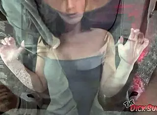 Dharma Jones teases her lover's cock gently.