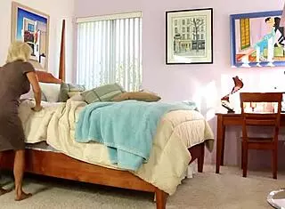 Curious blonde experiments with lesbian milf scissoring and orgasms