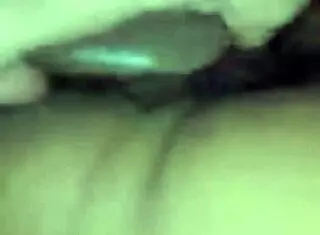 Ebony babe, play with your big pussy using that dildo?