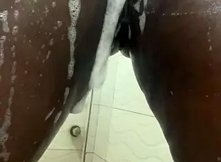 Emergency candy: Girl next door showers and neighbors watch her curvy tits and ass