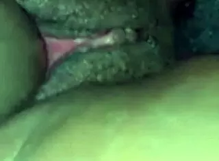 Ebony babe, play with your big pussy using that dildo?