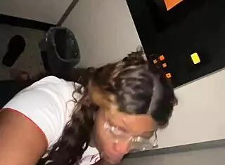 ebony bbw throats strangers bbc at the glory hole