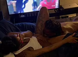 Black Teen Sucks Cum Out!