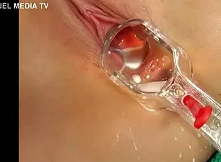 Euro Solo Masturbation - All Natural Babe Blonde Sexy Bitch You Wanna Fuck Milk Squirt Speculum With Jo 1