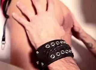 She bends over for doggystyle fucking after photoshoot, cumming in mouth.