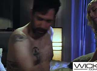 Blonde babe gets a good dicking from the porn producer in the interview 😈