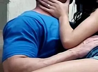 why is the cute latina novinha kissing the sarado's tits